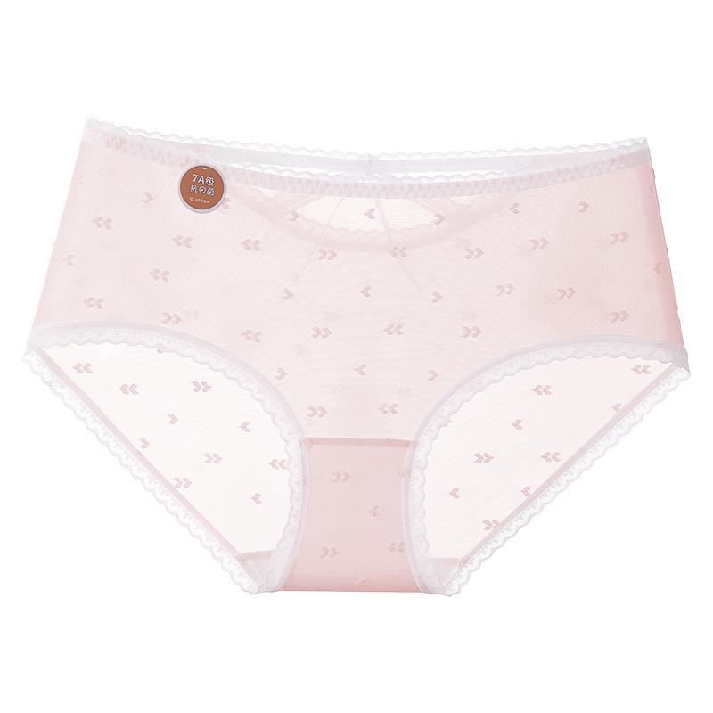 «15D ультратонкое бесшовное женское нижнее белье из искусственного шелка больших размеров, антибактериальная хлопковая промежность, ажурный дизайн»
