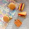 Funny Novelty Food Hair Clips Handmade Burger, Sandwich