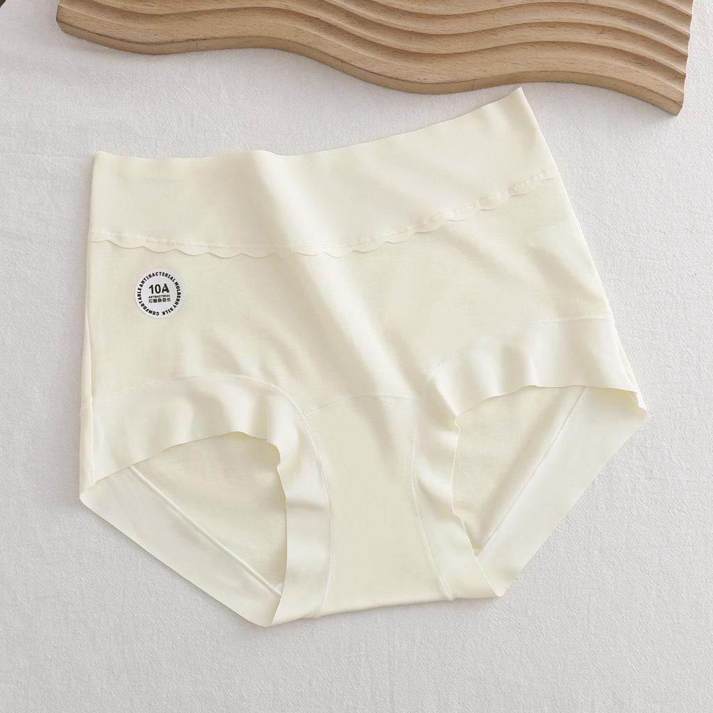 Lyocell High-Waisted Women's Underwear - Antibacterial, Soft, Breathable, Cool, Tummy Control Triangle Panties with Extended Crotch