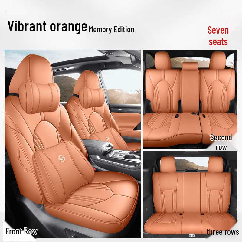 Toyota Highlander Car Seat Cushion Set: 5-Seater and 7-Seater All-Season Full Coverage Interior Accessories