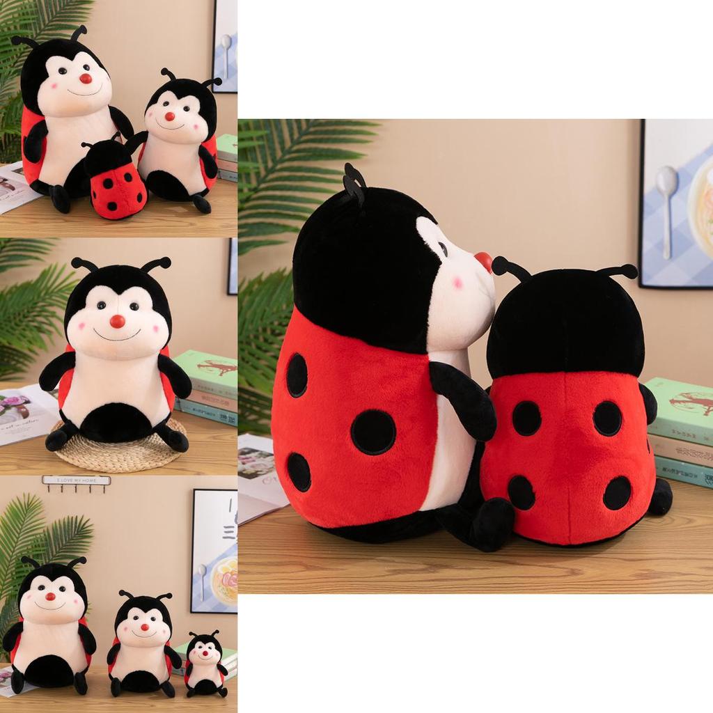 Adorable Ladybug Plush Toy Pillow Stuffed Animal For Kids Birthday Gift