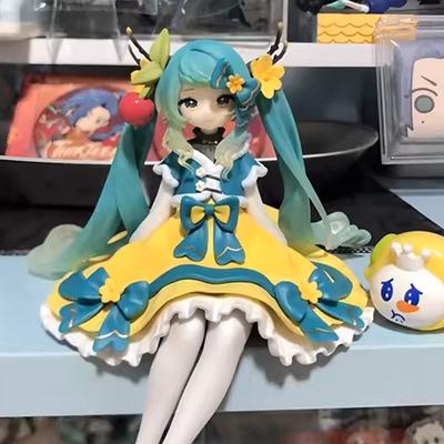 Оригинальная фигурка FuRyu Хацунэ Мику 14 см Цветочная Фея Анемона Аниме Фигурка Стопор для лапши Коллекционная Игрушка Подарок