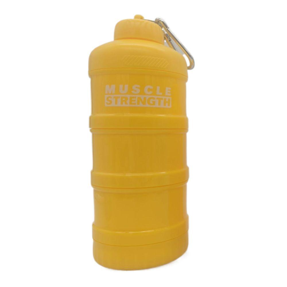 1/2/3-слойная Портативная Воронка Бутылка для Фитнес-добавок Многослойное Хранение Банка для Закусок Коробка для Протеинового Порошка