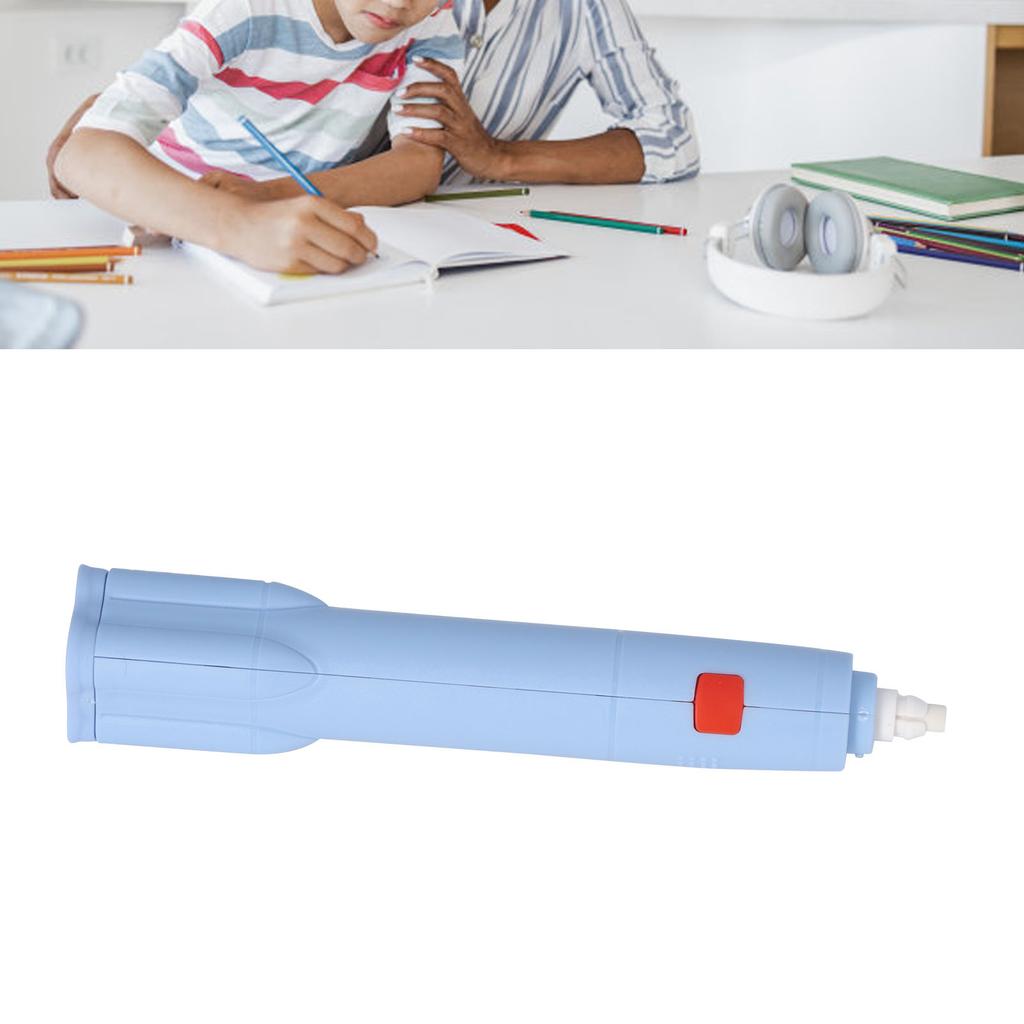 Electric Eraser Low Noise Rechargble 2 Replacble Refills 2.7x16cm ABS   Electric Pencil Eraser for Study