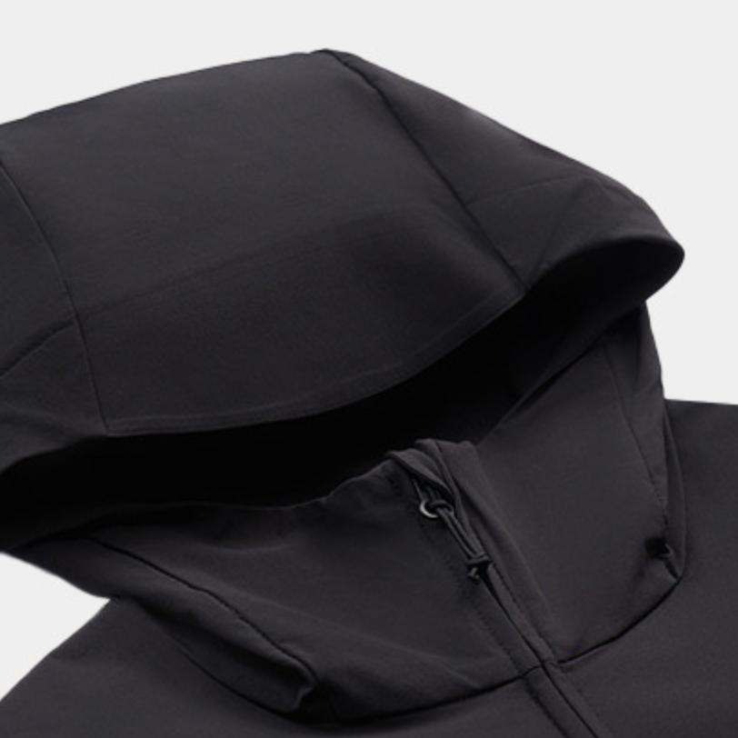 Under Armour Ef Soft Shell Тканая Удобная Теплая Ветрозащитная Куртка для Активного Отдыха Мужская Куртка Черная 6014384-001