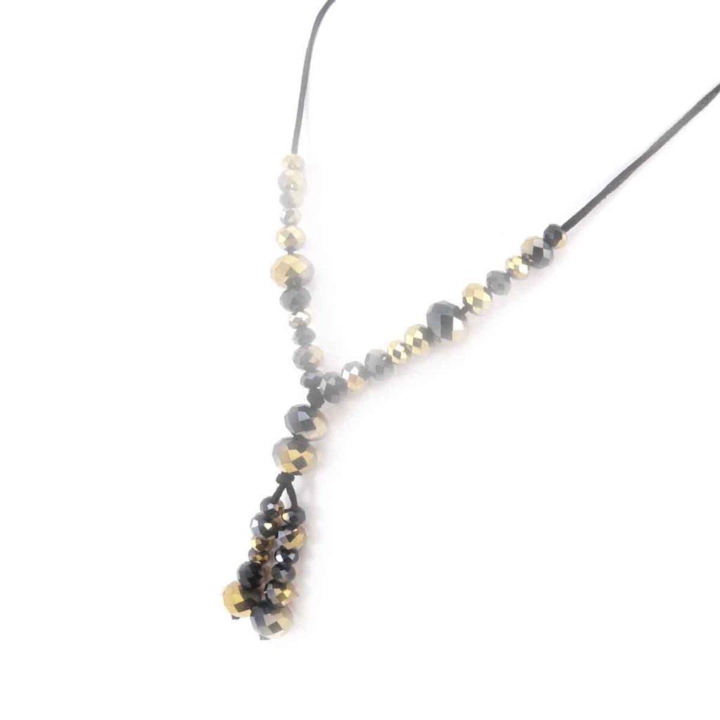 Les Trésors De Lily [J7955] - Колье «Минералия» из черного золота