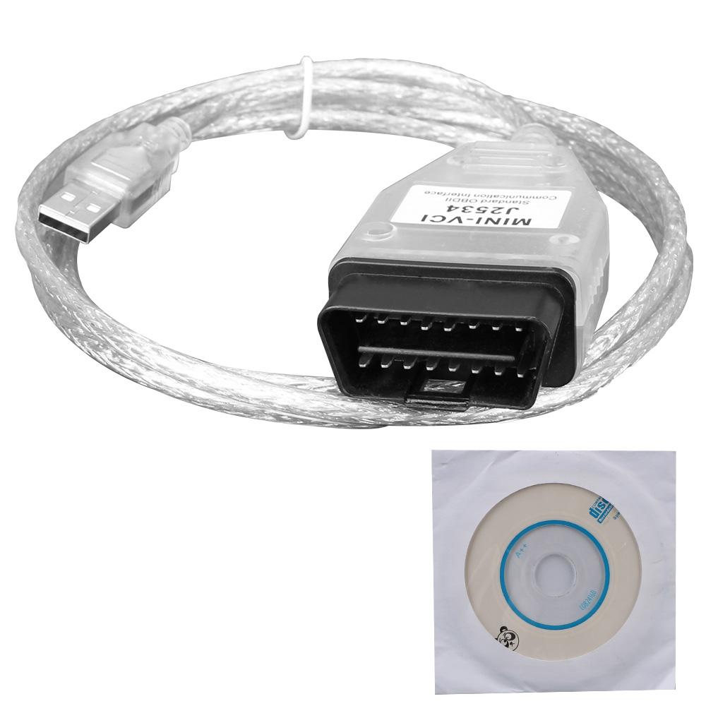 Для Toyota TIS Techstream Автомобильный диагностический кабель Диагностика автомобиля Авто сканер MINI-VCI FTDI J2534 Интерфейс OBD2