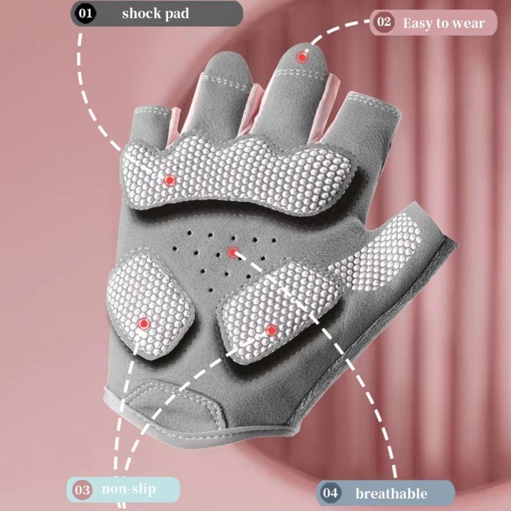 Anti-Slip Racing Finger Mittens Wear-Resistant Men'S Fingerless Gloves Outdoor Sport