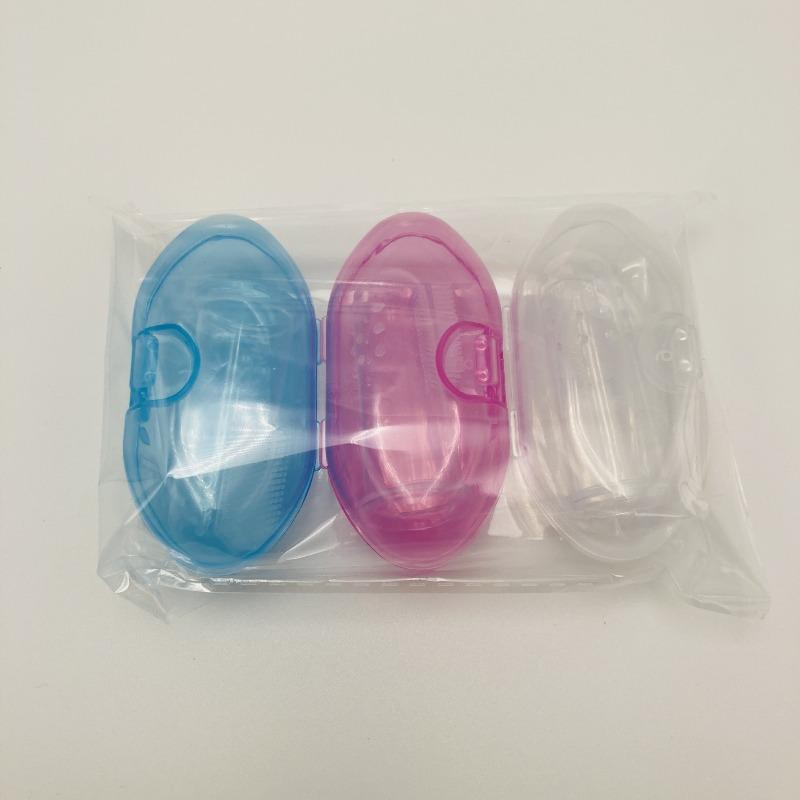 Transparent Silicone Pet Finger Toothbrush Gentle Oral Cleaning Brush For Dog Cat Teeth Plaque Removal