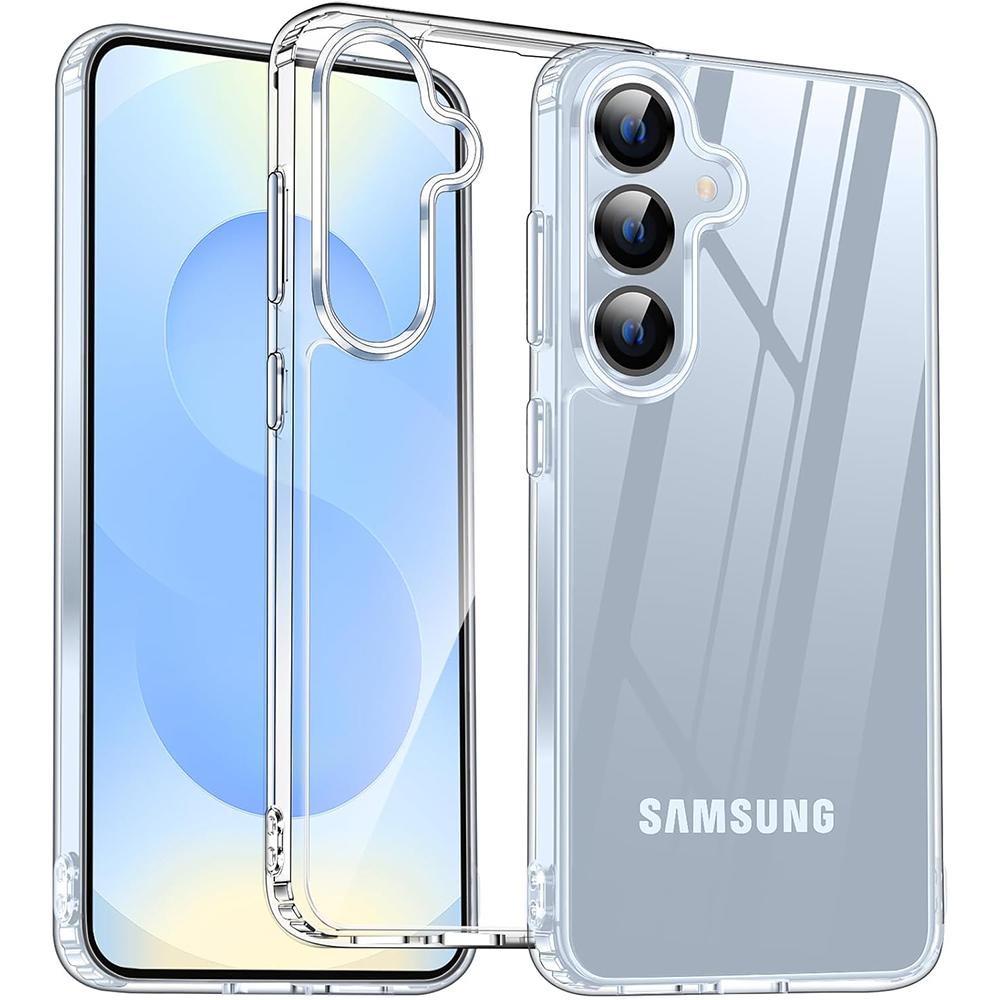 Прозрачный чехол против пожелтения для Samsung Galaxy S26 Ultra S25 S24 S23 S22 Plus, прозрачный, противоударный, тонкий, аксессуары для чехла телефона