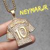 Messi Cristiano Ronaldo Neymar Haaland Football Jersey Man Necklaces Stainless Steel Pendant Chain Jewelry Gift Wholesale