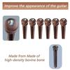 Cheerock Acoustic Guitar Bridge Pins, Rosewood with Abalone Dots, Acoustic Guitar String Pins with Guitar Pin Puller, Replacement Parts for Acoustic G