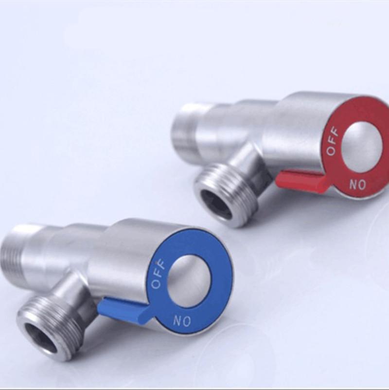 1 шт. Трехходовой кран из нержавеющей стали 304 для водонагревателя, кран горячей и холодной воды, угловой кран три в одном для унитаза