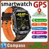 Новые умные часы с GPS для Xiaomi IOS Военный компас Фонарик Смарт-часы Мужские IP68 Водонепроницаемые 100+ Спортивных режимов BT Звонки Часы
