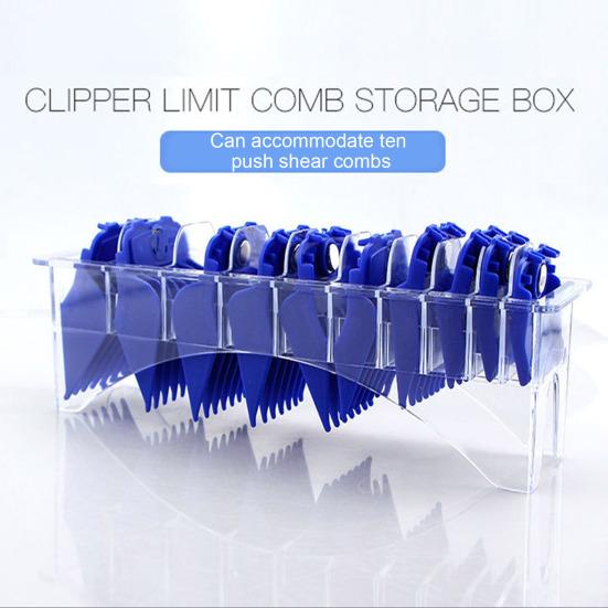 Ящик для хранения защитной машинки для стрижки волос с 10 отделениями, водонепроницаемый, прозрачный, прямоугольный, пластиковый