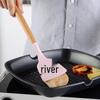 ZISIZ Розовый силиконовый набор кухонной утвари с буковой ручкой