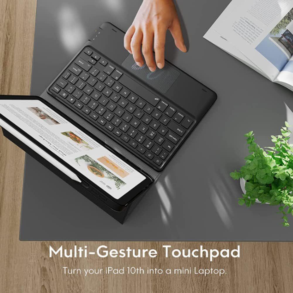 Samsung Tab A11 Сенсорная Подсвечиваемая Клавиатура Bluetooth A9 с Отсеком для Стилуса - X133/X135