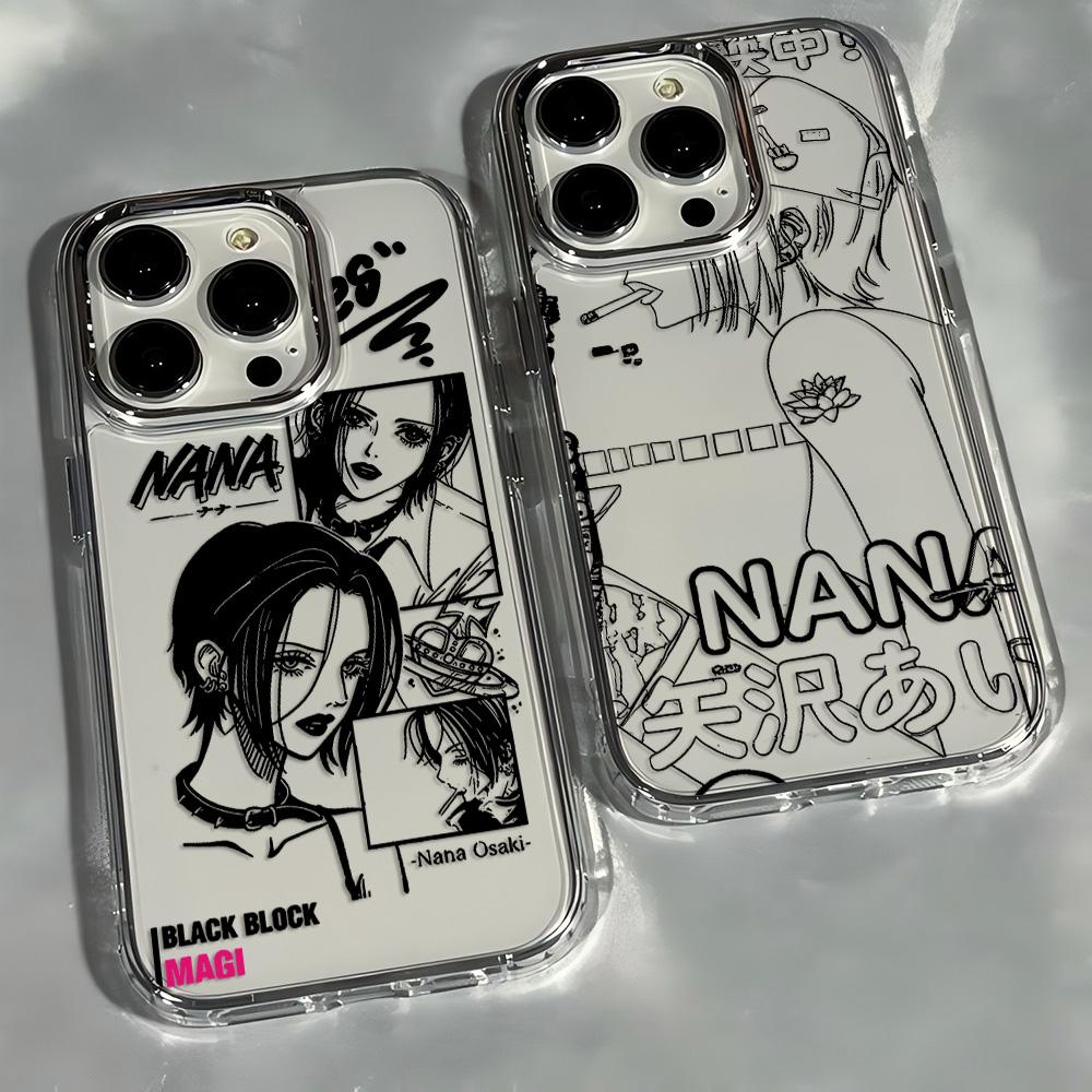 Чехол для телефона Аниме Девушка Нанас ОсакиS Для iPhone 17e 17 16 15 14 13 12 11 mini Pro Max X XR XSMAX Air Plus Прозрачный Мягкий Чехол