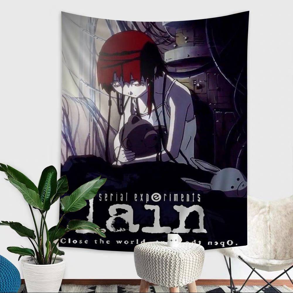 Japanese Serial Experiments Lain Hanging Bohemian Tapestry Wall Hanging Bohemian Wall Tapestries Mandala Wall Hanging Home Decor