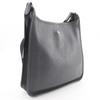 HERMES Vespa 28 Shoulder Bag gray/black leather Women Used