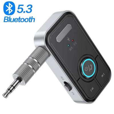 Адаптер Bluetooth 5,3, передатчик, приемник, беспроводной аудио для автомобильных музыкальных наушников, динамик, AUX, беспроводной аудиоадаптер, разъем 3,5 мм
