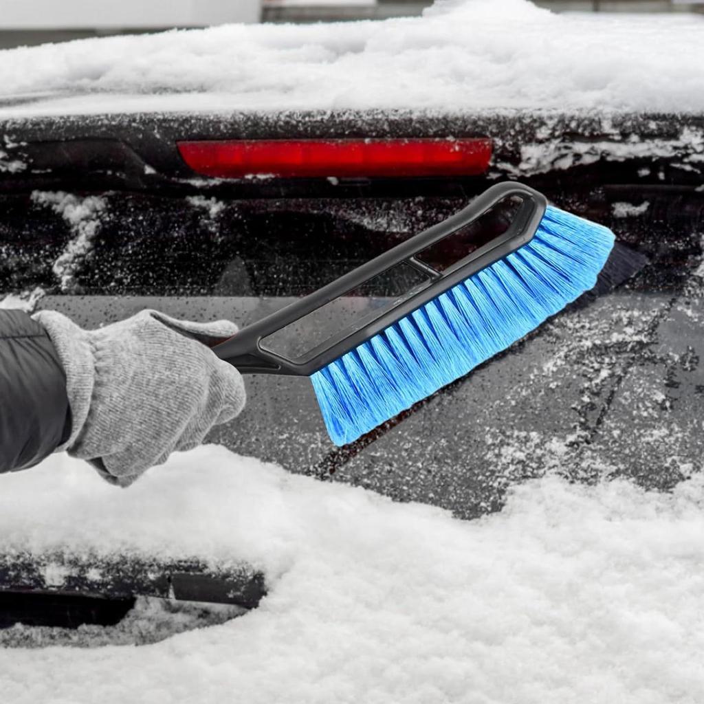 Ice Scrapers for Car Windshield 36-inch Extendable Shovel Detachable Windshield Scraper with Scratch Free Bristle Head