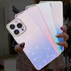 Мягкий силиконовый чехол с блестящим градиентом для iPhone 15 14 13 12 11 Pro Max X XR XS Max 7 8 15 Plus, блестящие линзы, защита камеры, задняя крышка из ТПУ