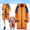 Kakegurui Азартный игрок Руна Ёмодзуки Косплей Костюм Уютное Худи Пальто