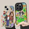 Cartoon Dollar Monopolys Phone Case Hard Leather For iPhone 16 15 14 13 12 Mini 11 14 Pro Max Xs X Xr 7 8 Plus Fundas