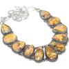 Plume Agate Gemstone Handmade 925 Silver Jewelry Necklace 18" JCN484-303
