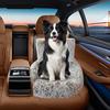 Мягкое моющееся автомобильное сиденье для собак, бустер для домашних животных с поводком безопасности, плюшевая бархатная переноска для щенков, кровать для путешествий в машину для маленьких, средних и больших собак