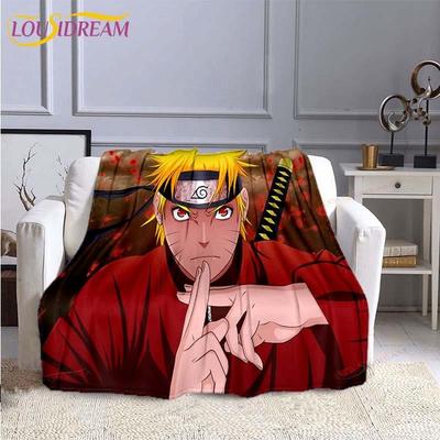 Модное одеяло Наруто, фланелевое одеяло в стиле аниме, мягкое одеяло с 3D принтом, мультяшное покрывало, диван, дорожное детское одеяло для кемпинга