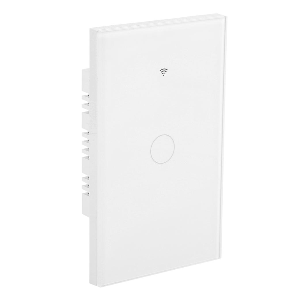 Intelligent WIFI Touch Switch Single Fire 1 Channel White AC 100‑250V for TUYA APP Remote Control