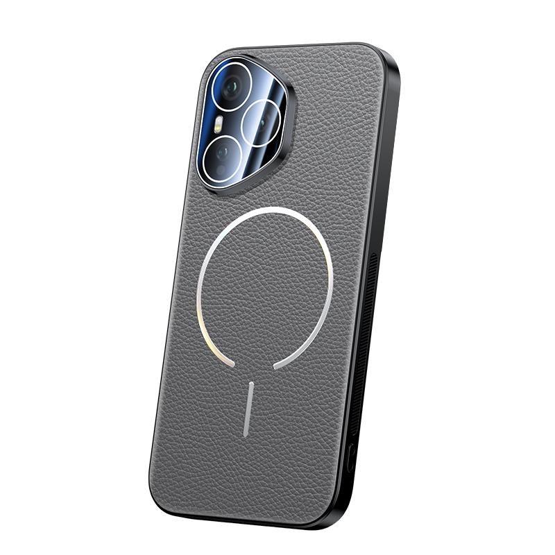 Чехол для Huawei Honor 400 Pro Роскошный ПУ-кожа Магнитная беспроводная зарядка Защитная задняя крышка Для корпуса телефона Honor400 400Pro