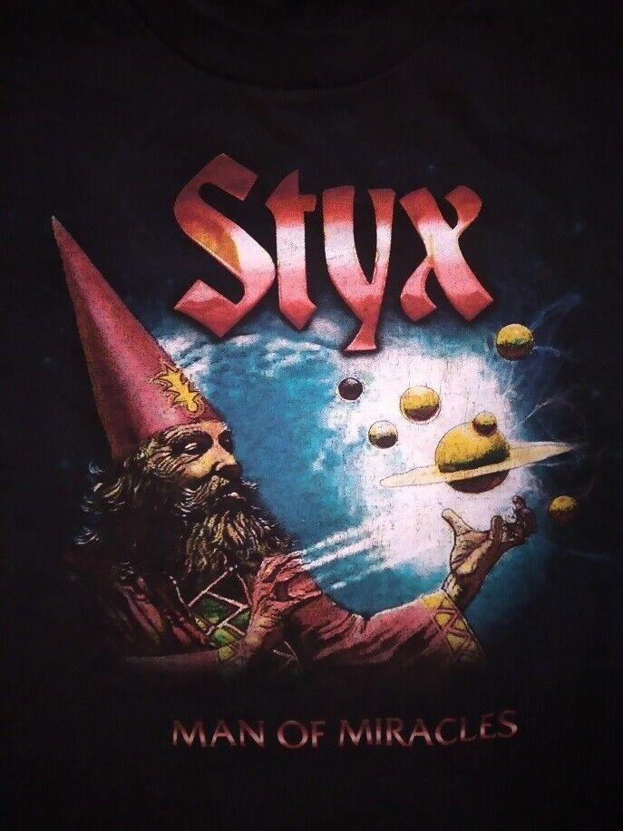 STYX Man of Miracles Concert Tour 1974 Shirt S5XL Unisex T-Shirt