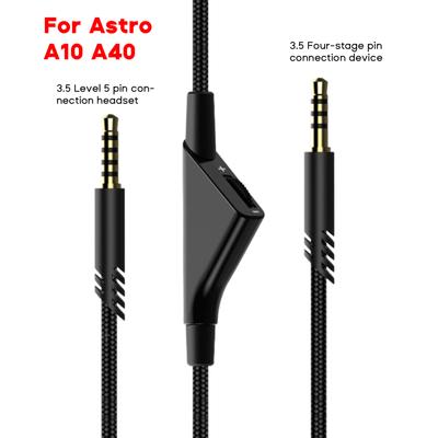 Плетеный кабель для гарнитуры Astro A10 A40, 3,5 мм(1/8") Аудиокабель Универсальная совместимость Удлинительный кабель