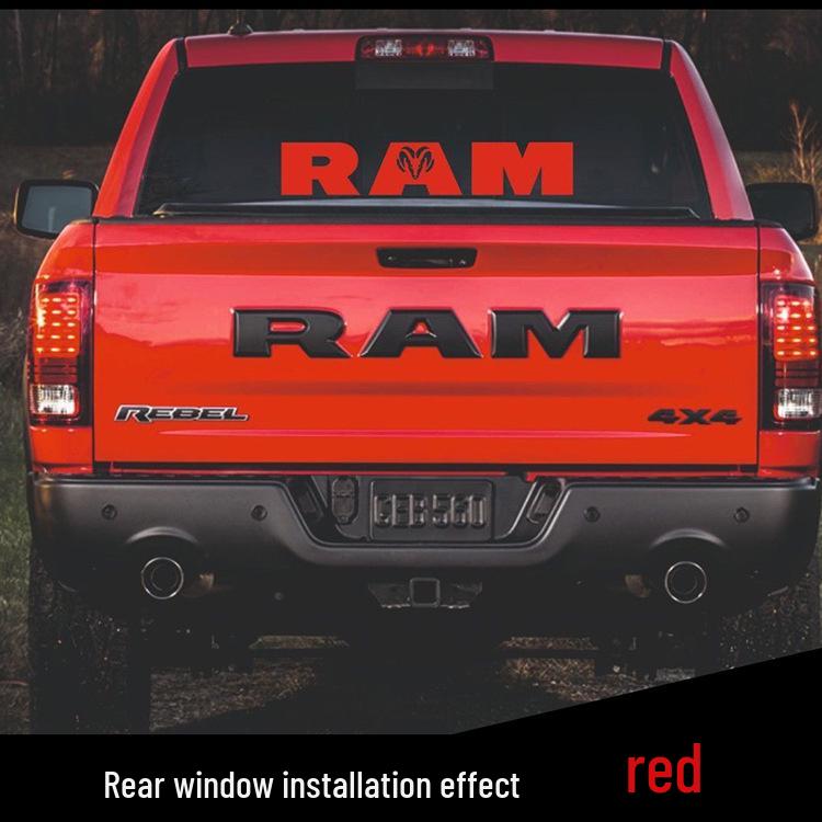 Эмблема задней двери Dodge RAM 1500/2500/3500 - Большая наклейка на заднюю часть автомобиля