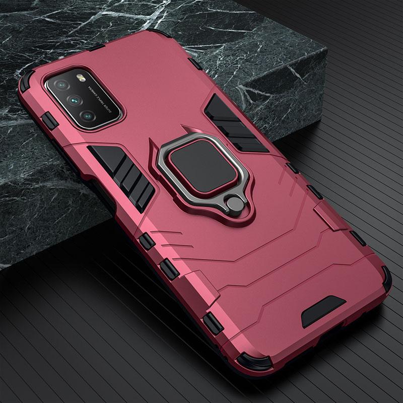 KEYSION Противоударный защитный чехол для Xiaomi POCO M3, кольцевая подставка, бампер, силиконовая задняя крышка для телефона Pocophone M3