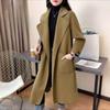 New Women's Mid-length Loose Lace-up Double-sided Woolen Coat