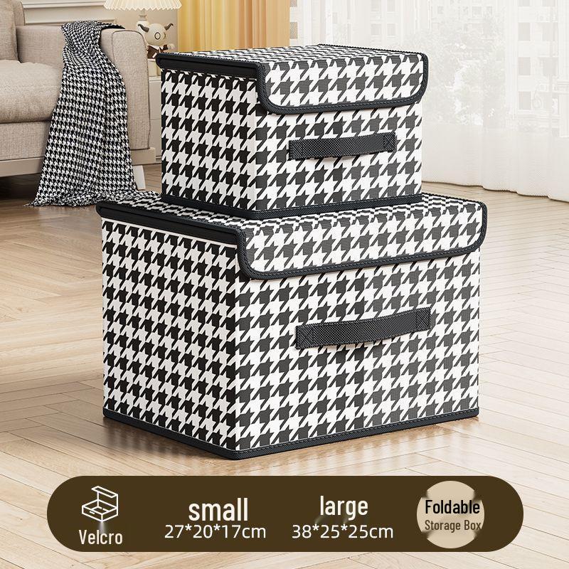 Dustproof Foldable Storage Box for Clothes, Toys, and Underwear - Large Bin for Bedroom Organization