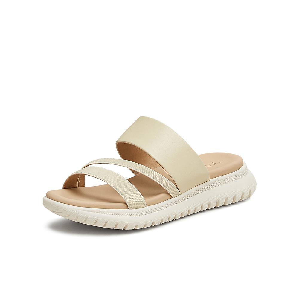 TATA/He She 2025 Summer Shopping Mall Same Style Versatile Fashion Casual Women's Slippers