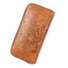 Long Wallet Wallet Made In Japan Tochigi Leather Genuine Leather Round Zipper Tiger Shape Camel [Red Glow] Men's RG-008