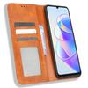 Для Honor X7a 5G / Play7T 5G Винтажный чехол для телефона из искусственной кожи с подставкой-бумажником и магнитной застежкой, защита от падения