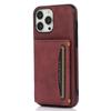 For iPhone 15 Pro Max Phone Case Tri-Fold Wallet Kickstand PU Leather+TPU Back Cover