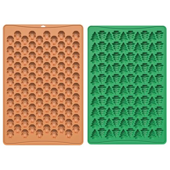 Форма для печенья, Рождественская елка, Турция, силиконовая форма для печенья, антипригарная многоразовая форма для выпечки для конфет, желе