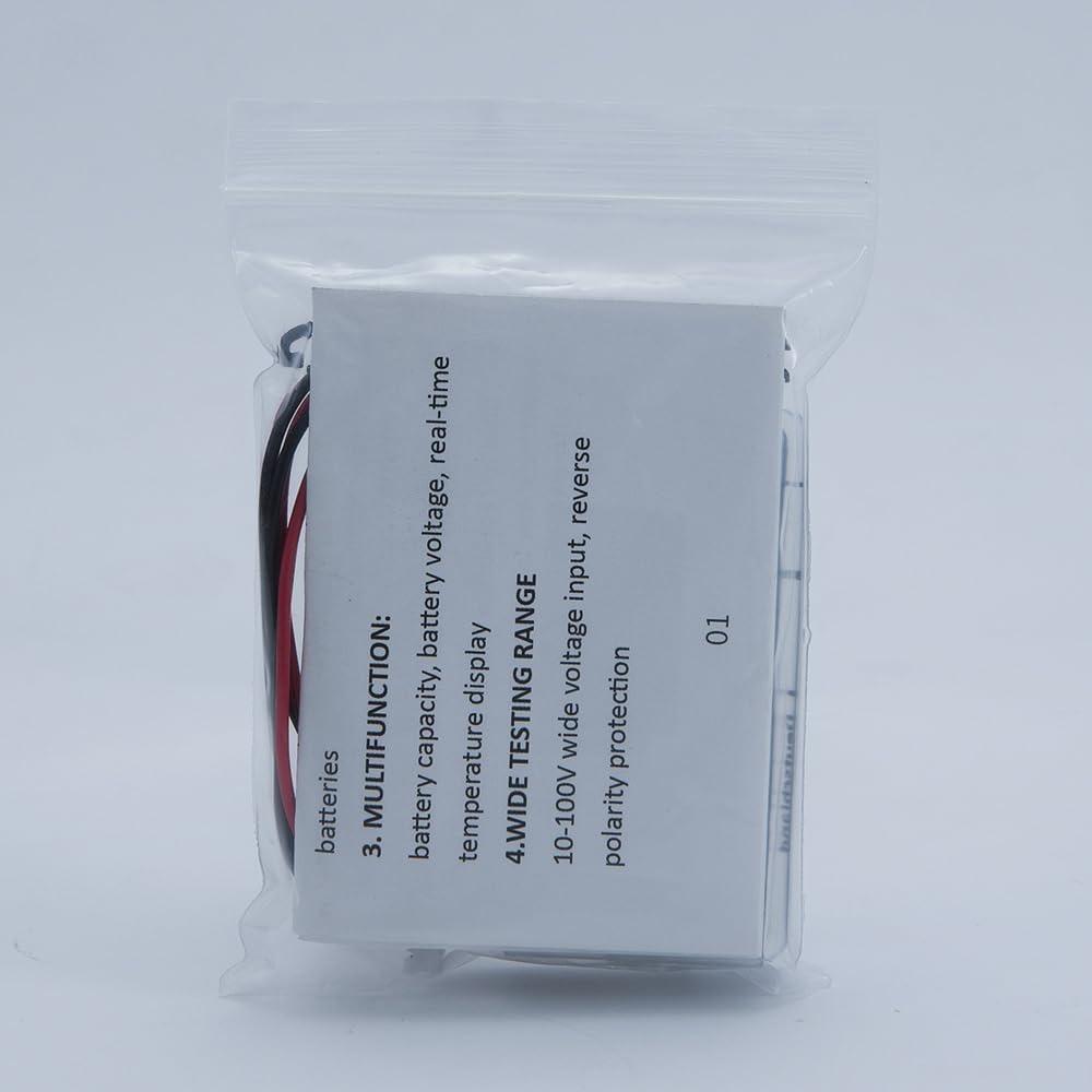 Многофункциональный ЖК-измеритель мощности для свинцово-кислотных аккумуляторов, измеритель напряжения с дисплеем температуры, дисплей батареи, дисплей напряжения, 12 В