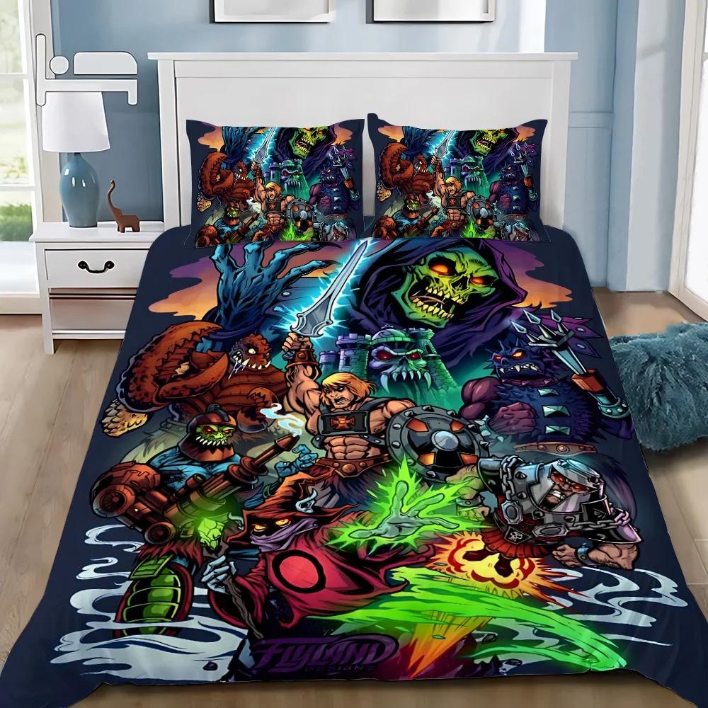 Duvet Cover Set H-He man And The Masters of the universe Bedding Set Bedroom Decoration Adult Boys Gift Single Double Size
