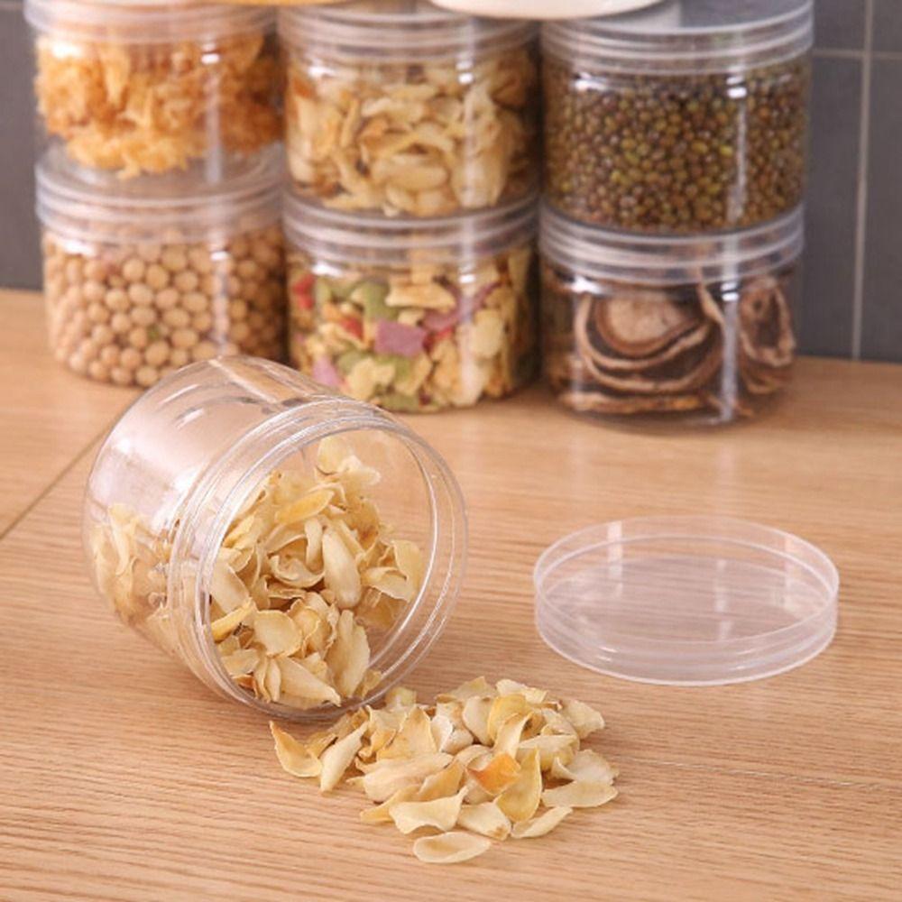 Transparent Food Preservation Tank Plastic Candy Jewelry Jars Food Spices Container  Rice