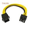 6-Pin To 8-Pin PCI-E Power Converter Extension Cable for Video Card Graphics Computer Gadgets