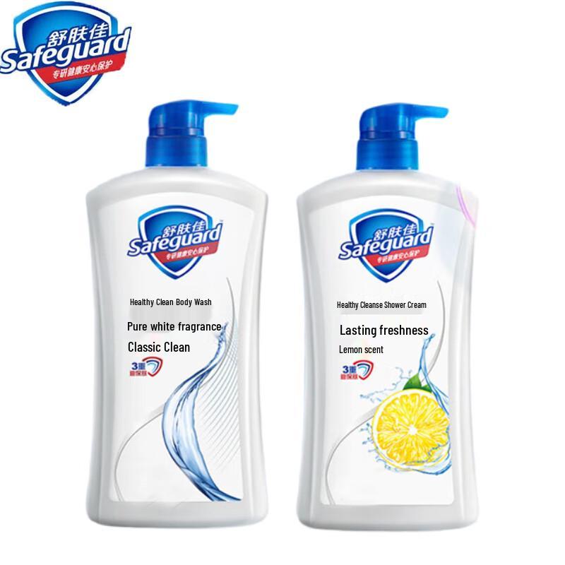 Набор из двух гелей для душа Safeguard Pure White & Lemon